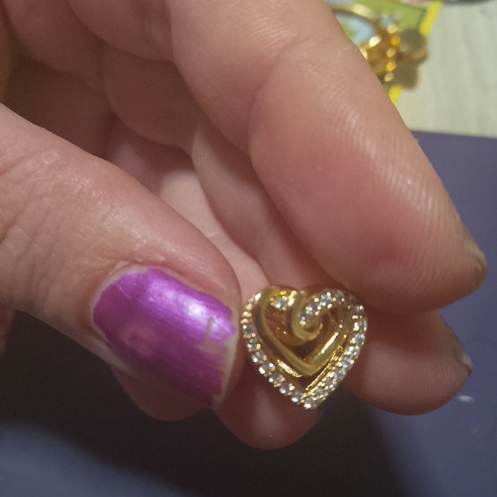 Pandora Gold and Silver Heart Charm